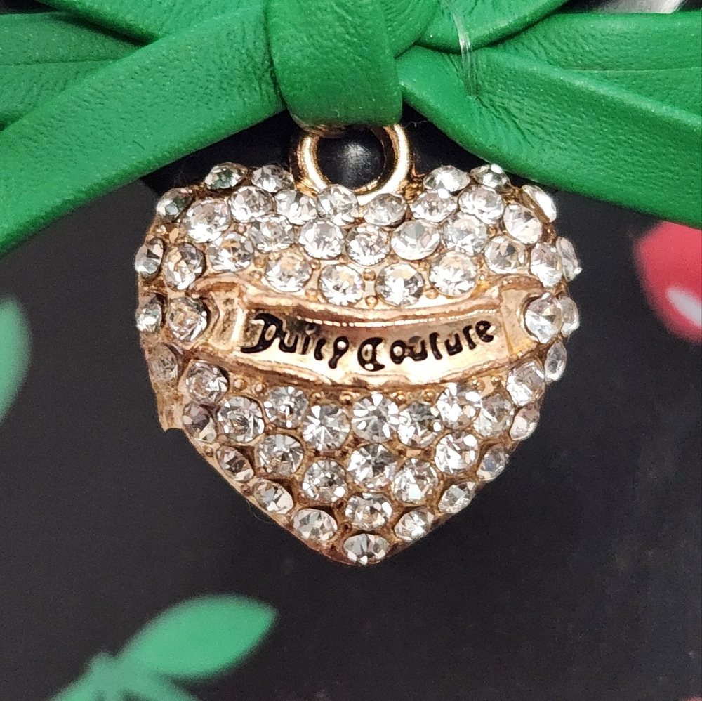 Juicy Couture Cherry Flip Flops with Rhinestone Trim  Size 9 (38/39) - Picture 7 of 14